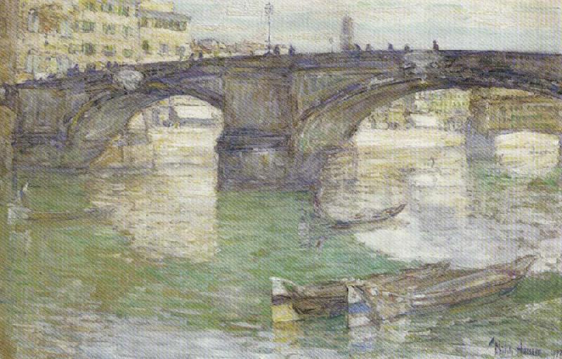 Childe Hassam Ponte Santa Trinita,Florence china oil painting image